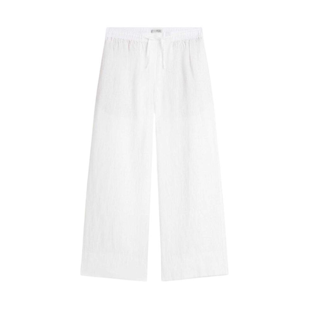 Tommy Hilfiger Womens/Ladies Linen Wide Leg Pants / Optic White